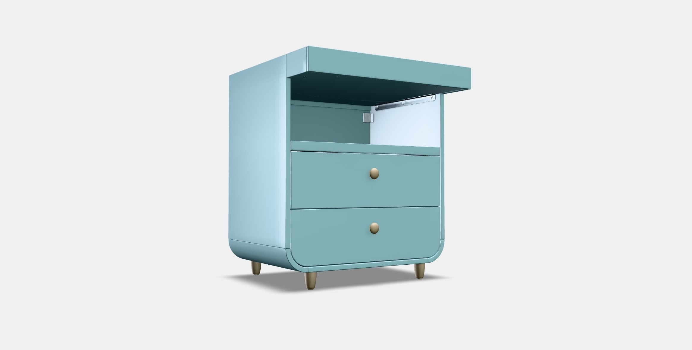 MYLLRA changing table with drawers Low-poly 3D model_3
