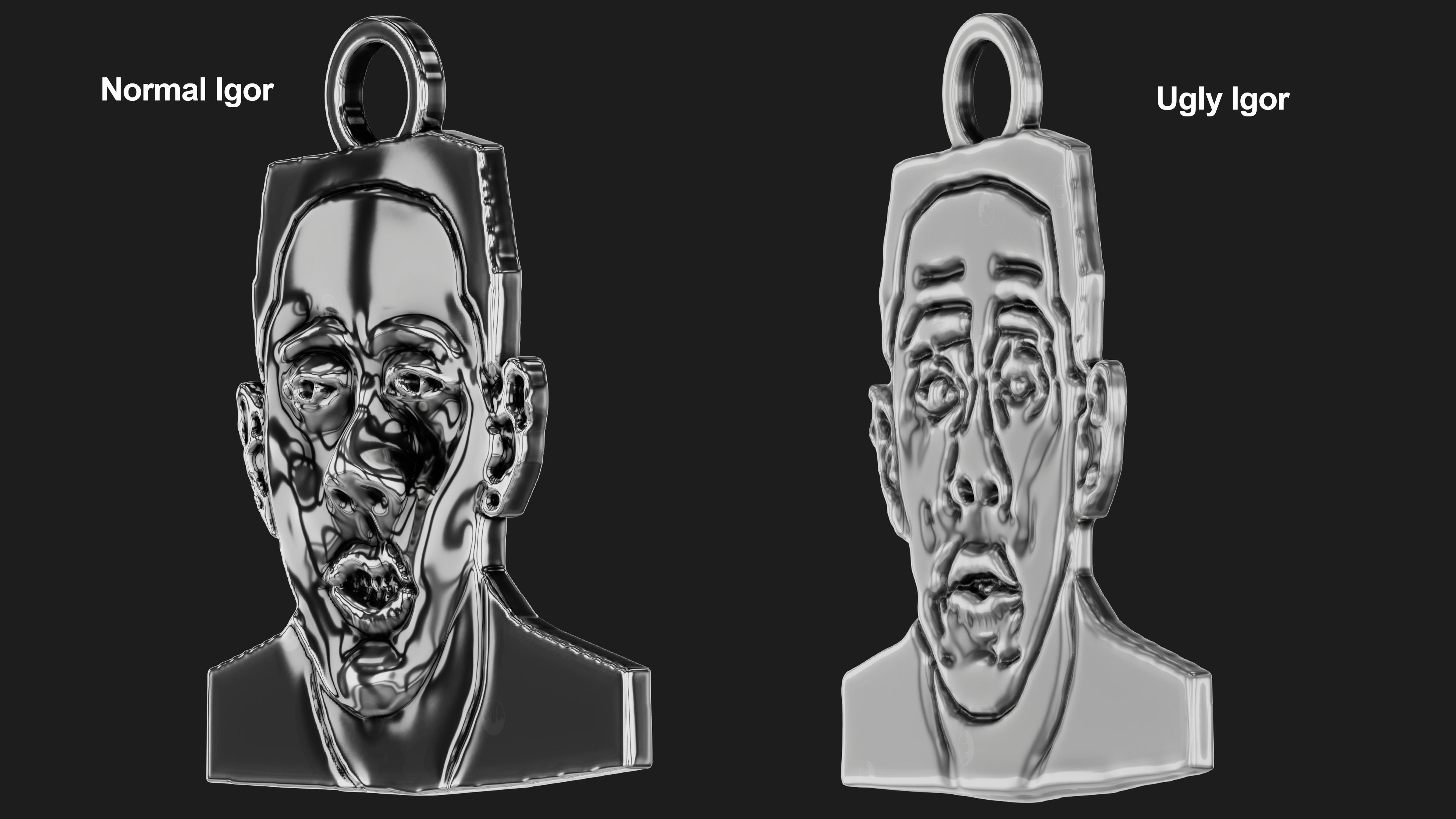 Tyler The Creator Igor Pendants 3D print model_1