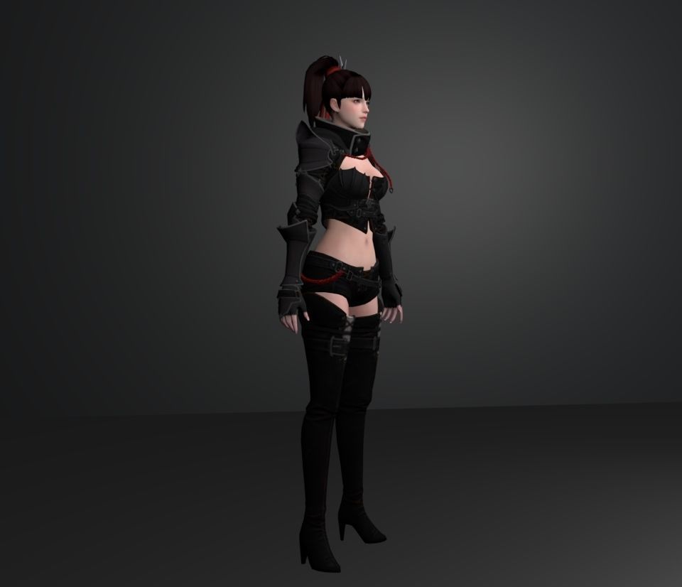 assassin basic 3D model_3