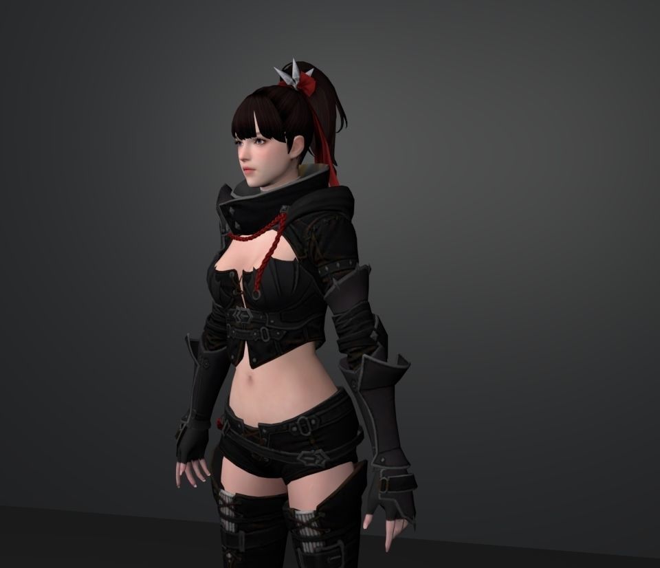 assassin basic 3D model_2