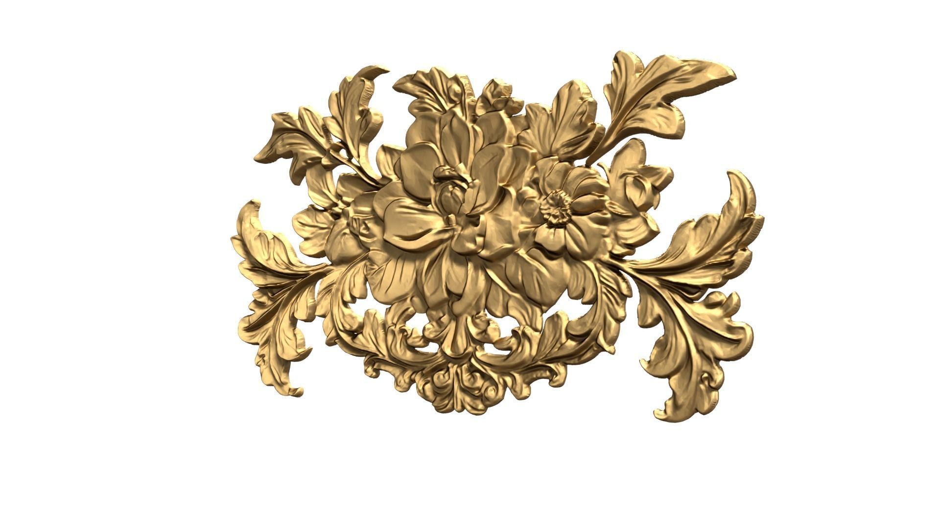 Classic carved decor ornament 479  3D print model_2