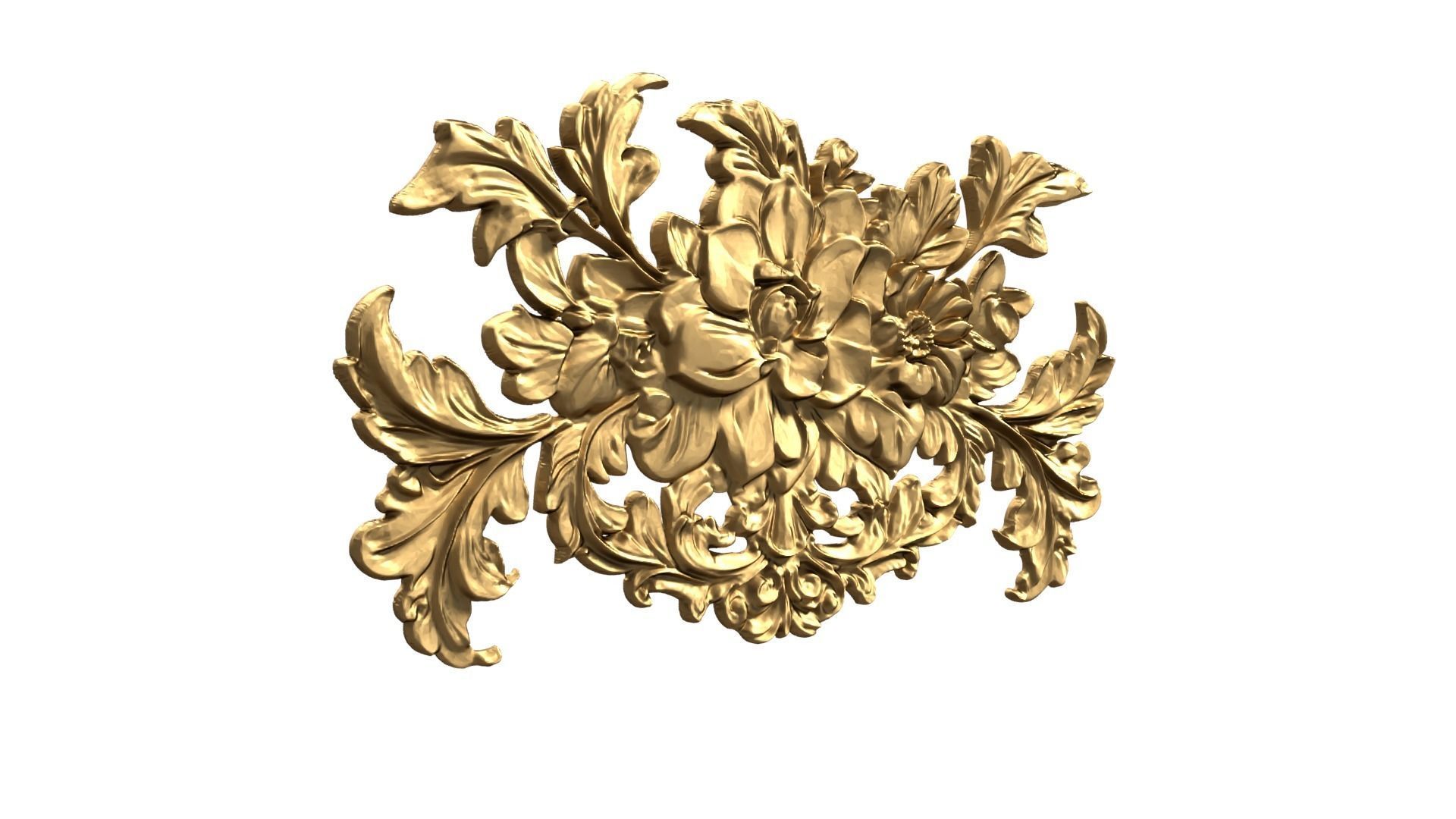 Classic carved decor ornament 479  3D print model_1