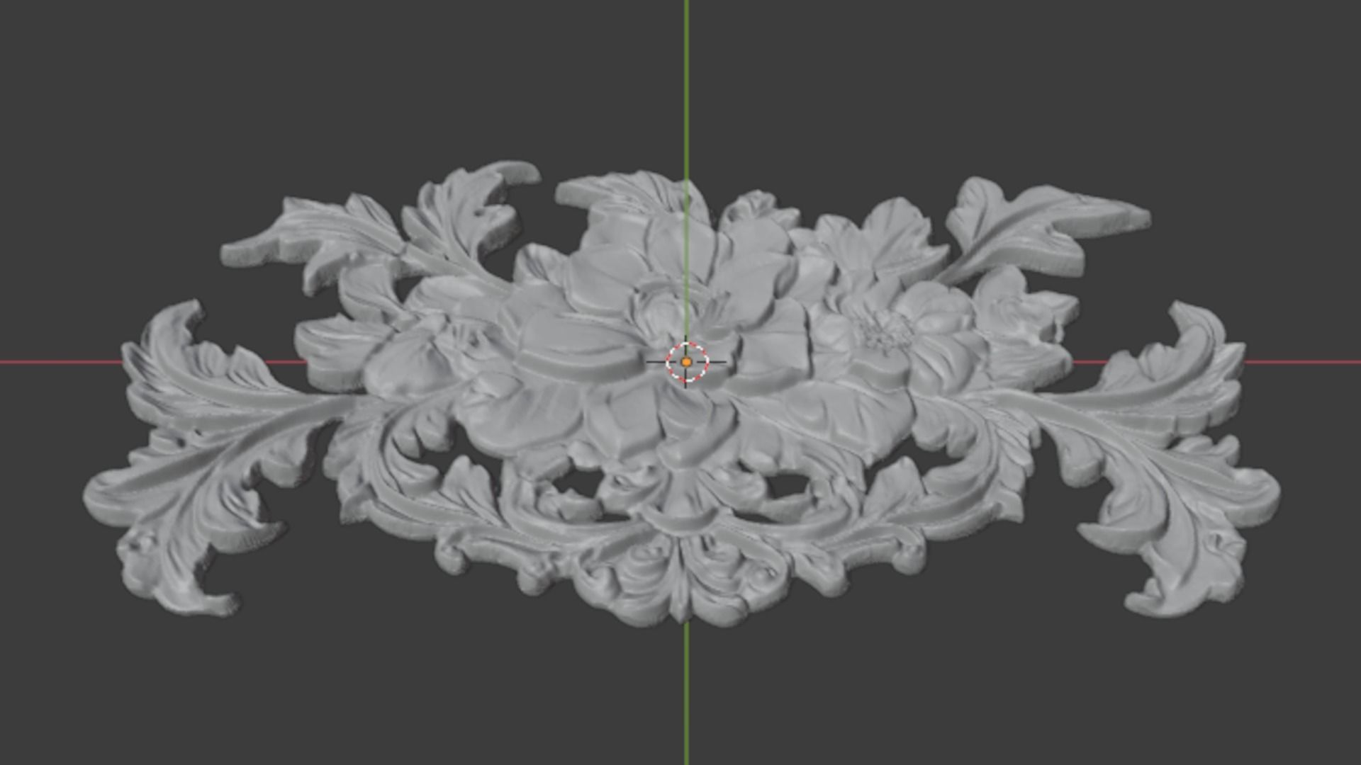 Classic carved decor ornament 479  3D print model_6
