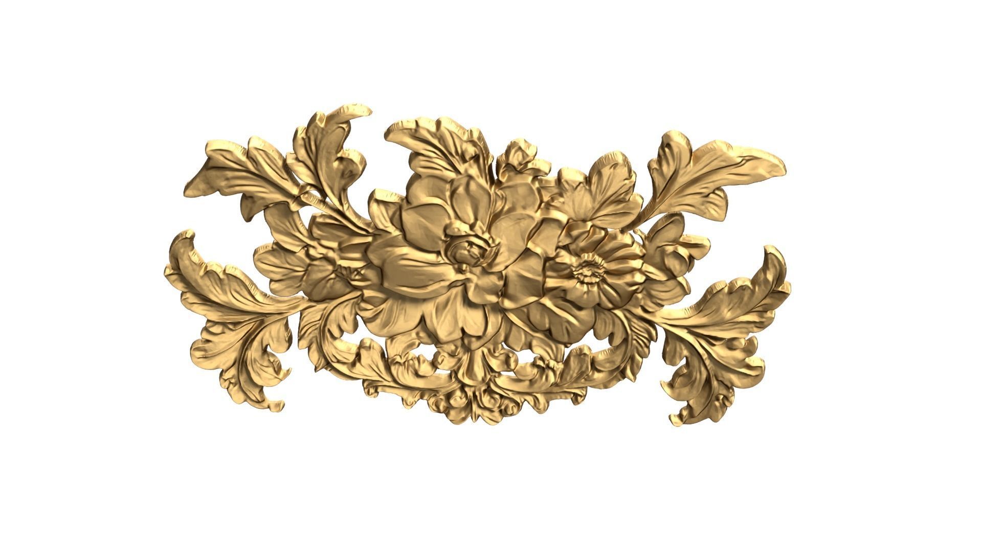 Classic carved decor ornament 479  3D print model_5