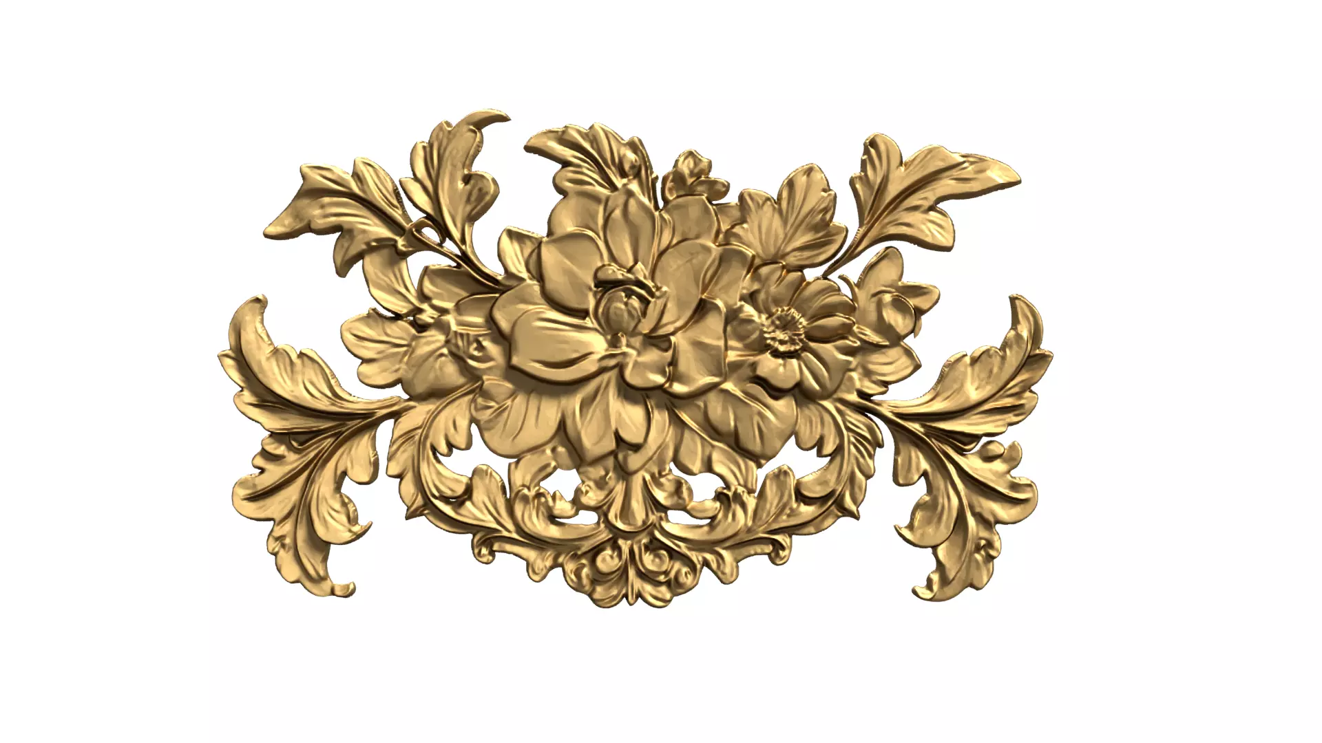 Classic carved decor ornament 479  3D print model_0