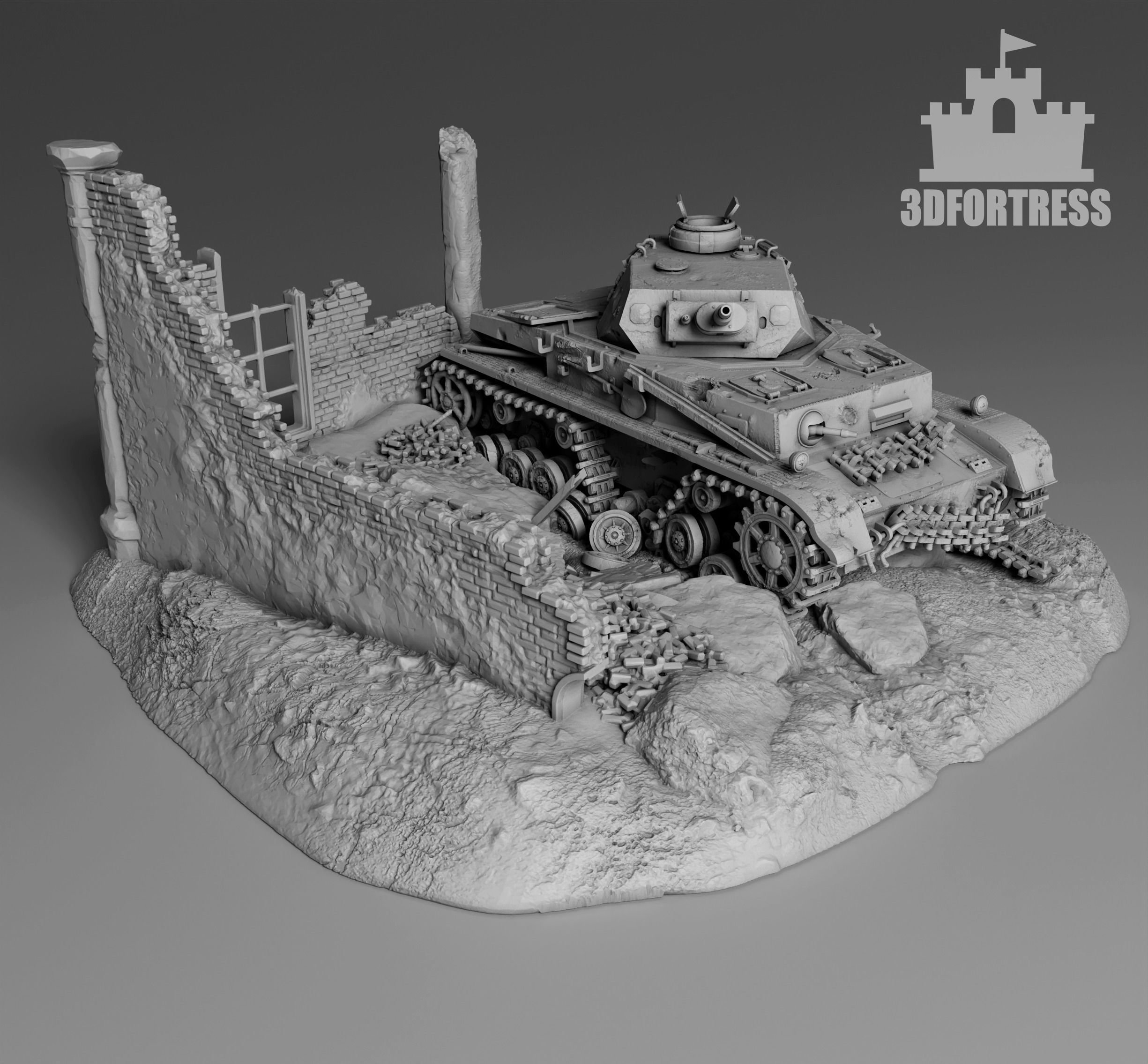 PZ Kpfw IV Ausf F1 3D print model_1
