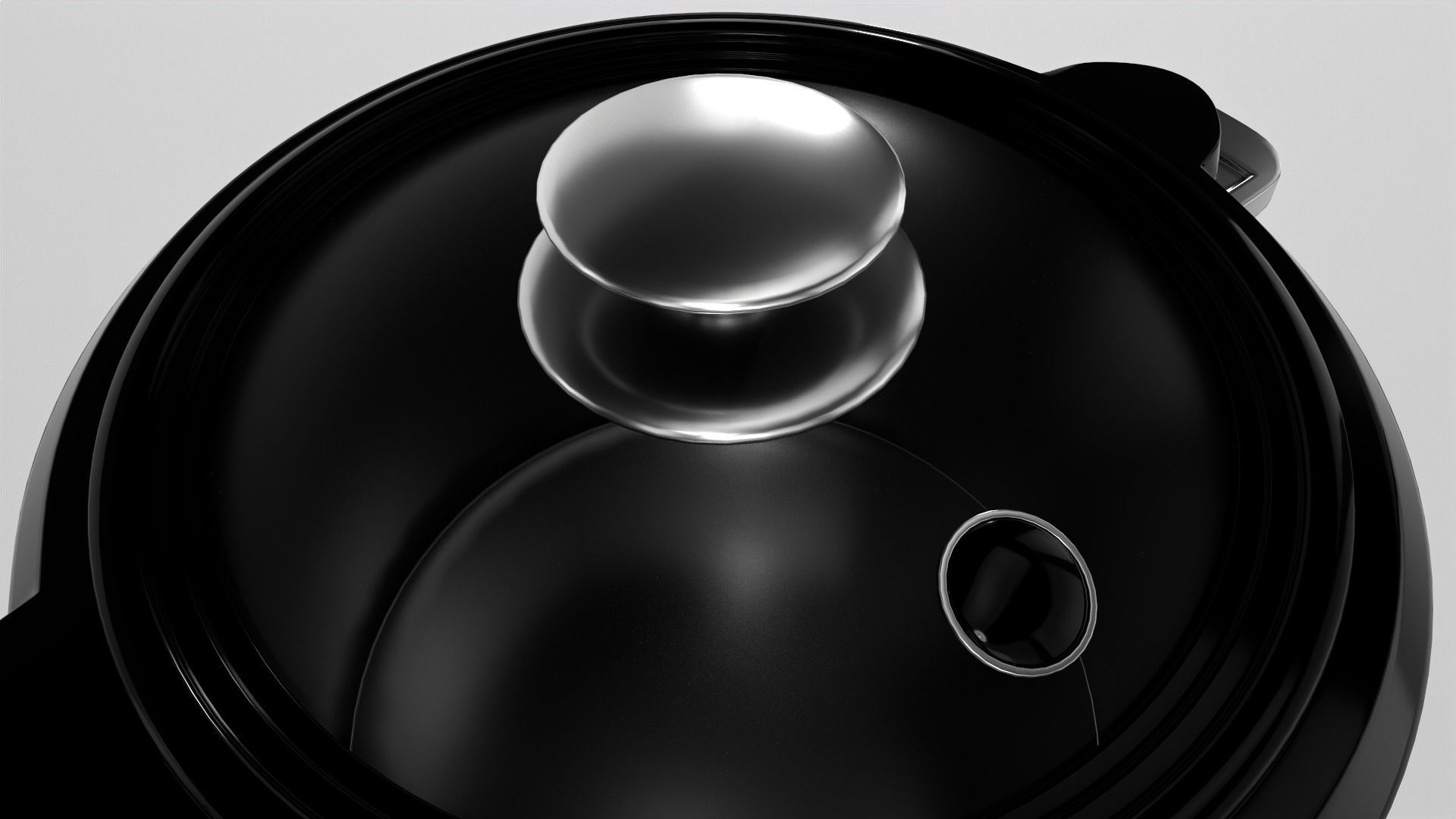 Rice Cooker Low-poly 3D model_5