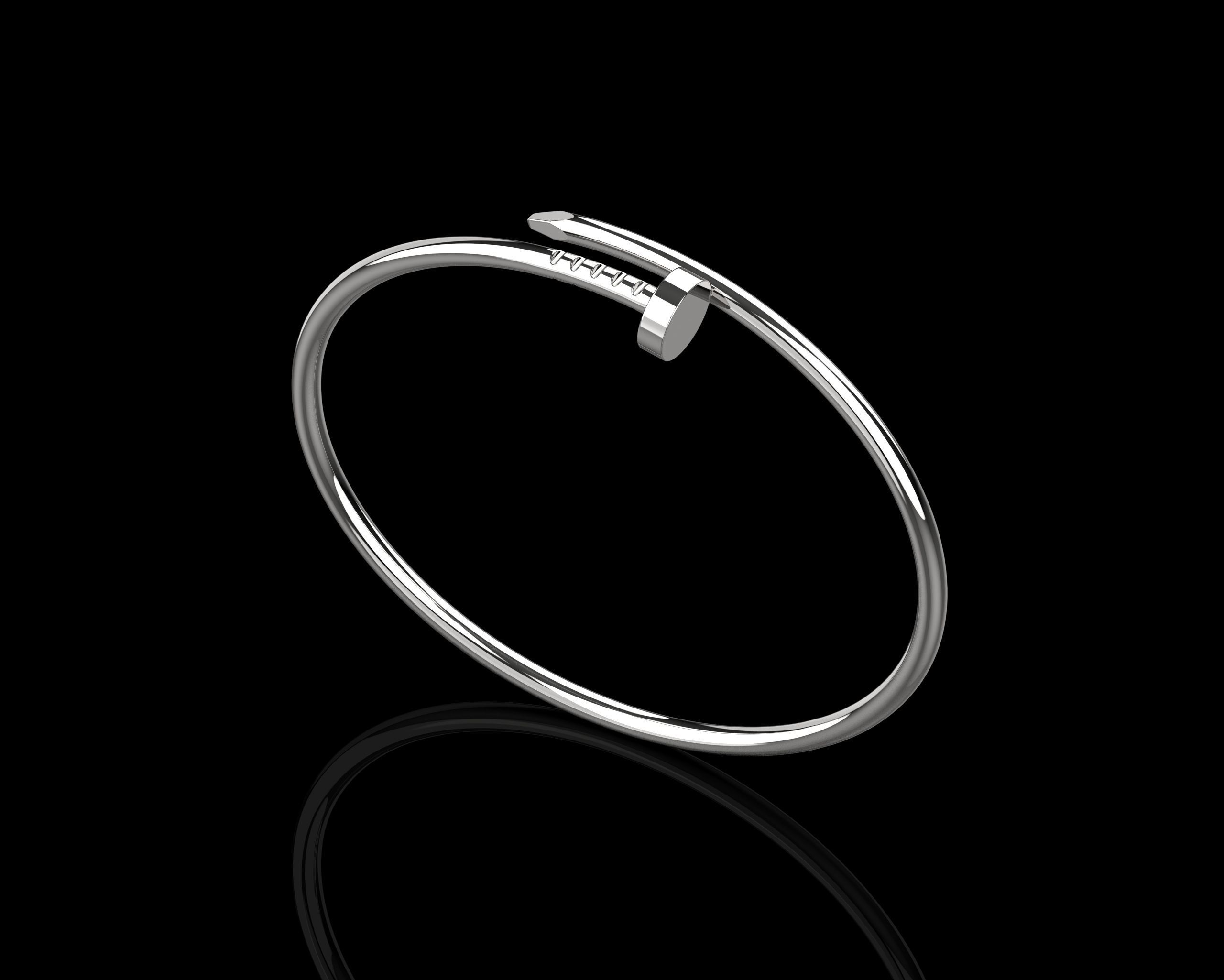 Juste un clou Bracelet 21 Size Small Version N192 3D print model_17