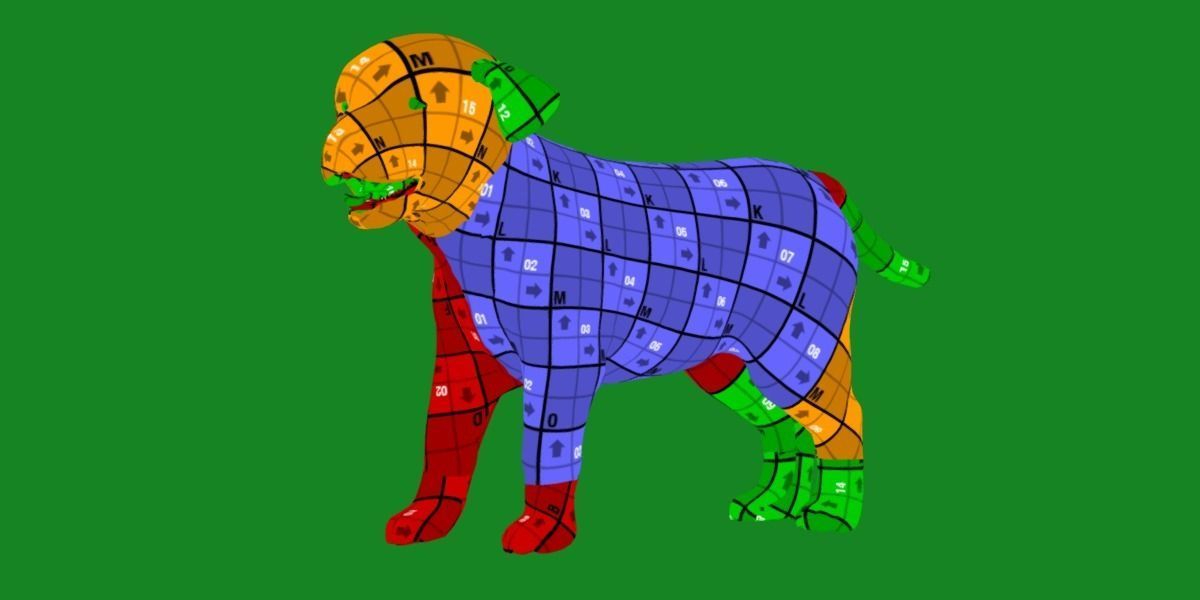 Labrador Retriever Puppy Dog Low-poly 3D model_20