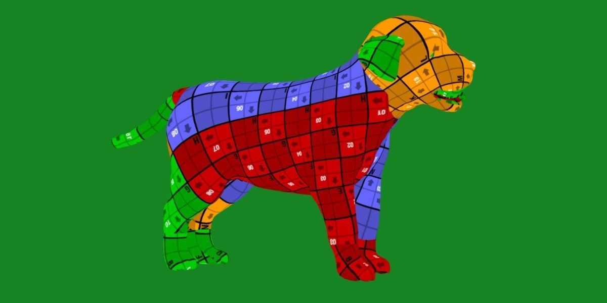 Labrador Retriever Puppy Dog Low-poly 3D model_19