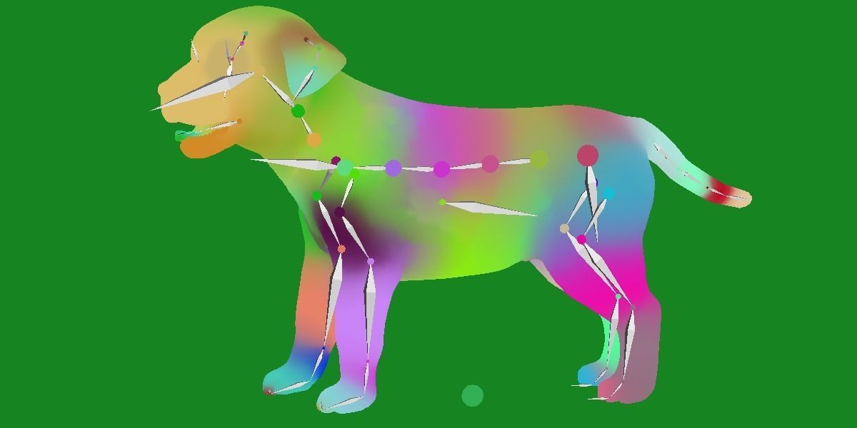 Labrador Retriever Puppy Dog Low-poly 3D model_26