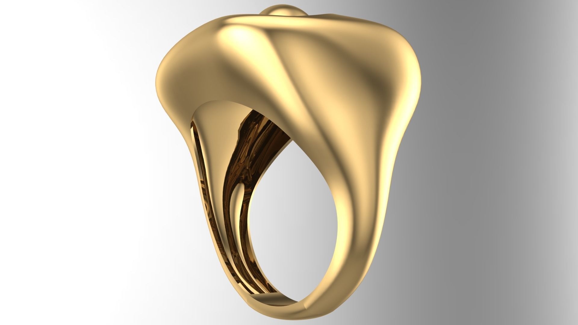 NEW SIMPLE RING COLLECTION-R12- 3D print model_3