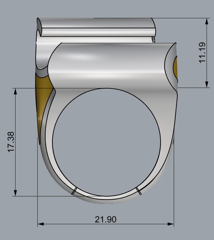 NEW SIMPLE RING COLLECTION-13 PCS- 3D print model_31