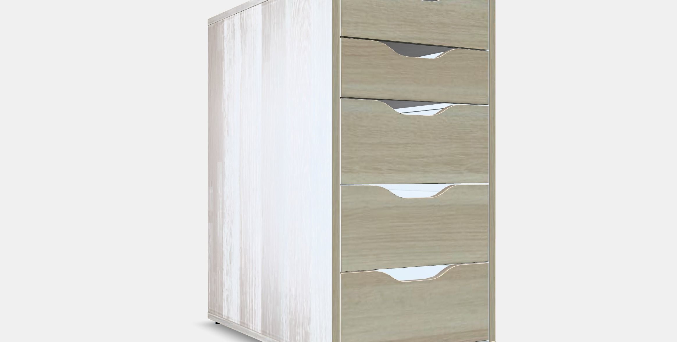 ALEX drawer unit 4 3D model_9
