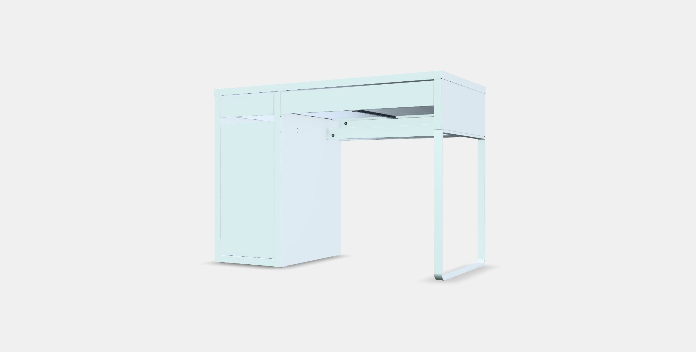 MICKE desk 1 Low-poly 3D model_12