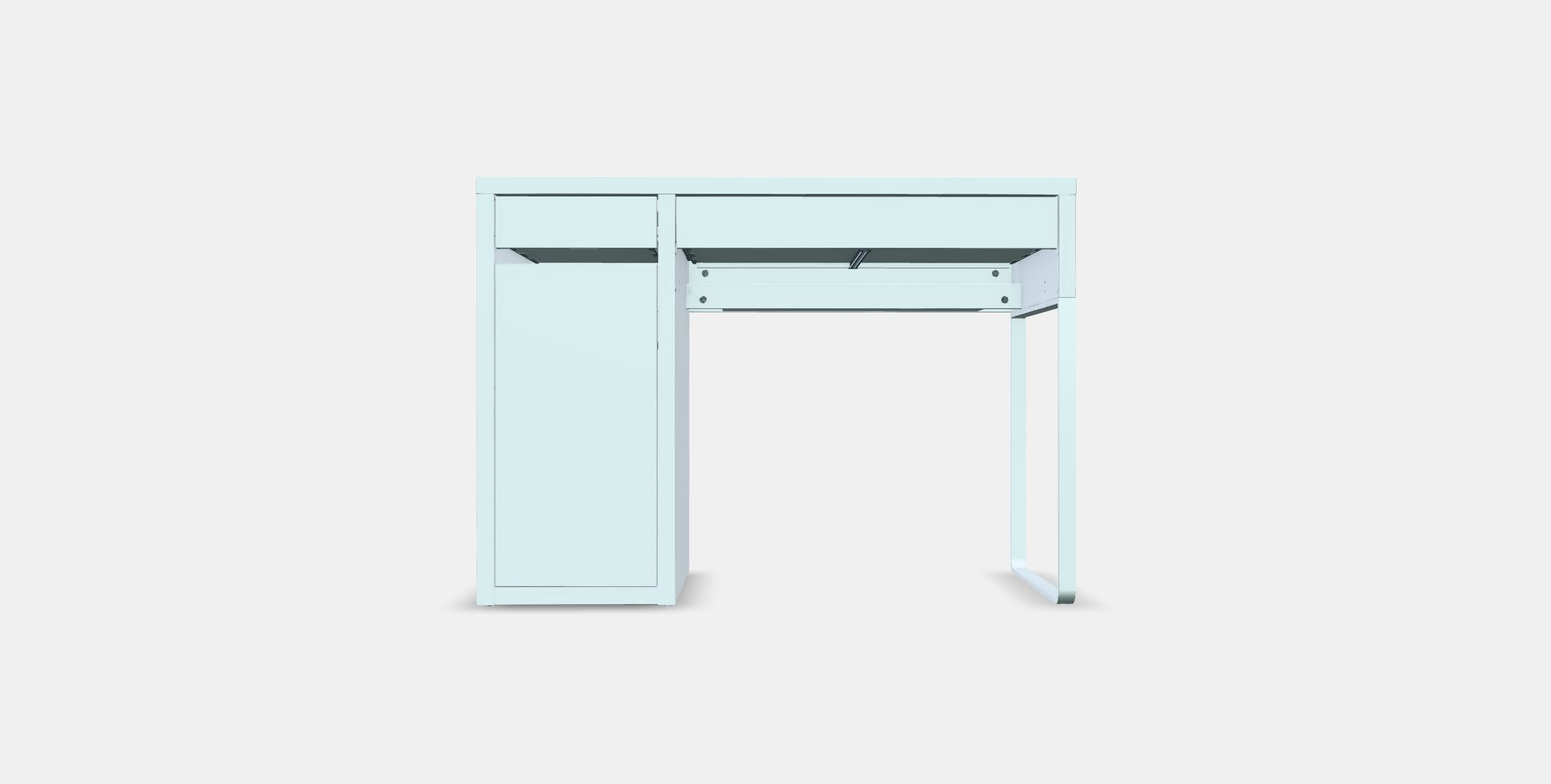 MICKE desk 1 Low-poly 3D model_10