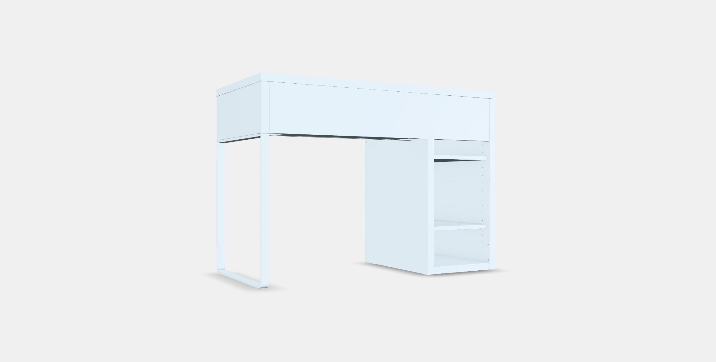 MICKE desk 1 Low-poly 3D model_16