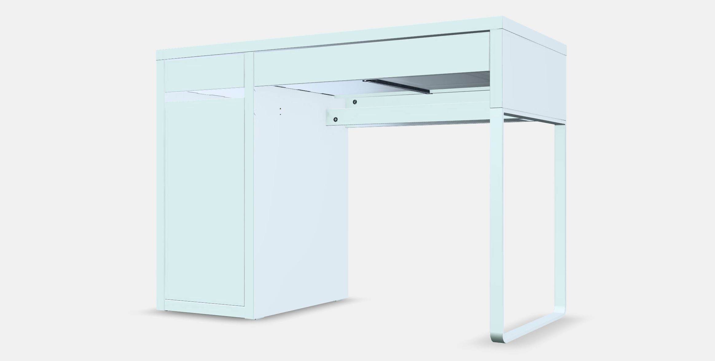 MICKE desk 1 Low-poly 3D model_13