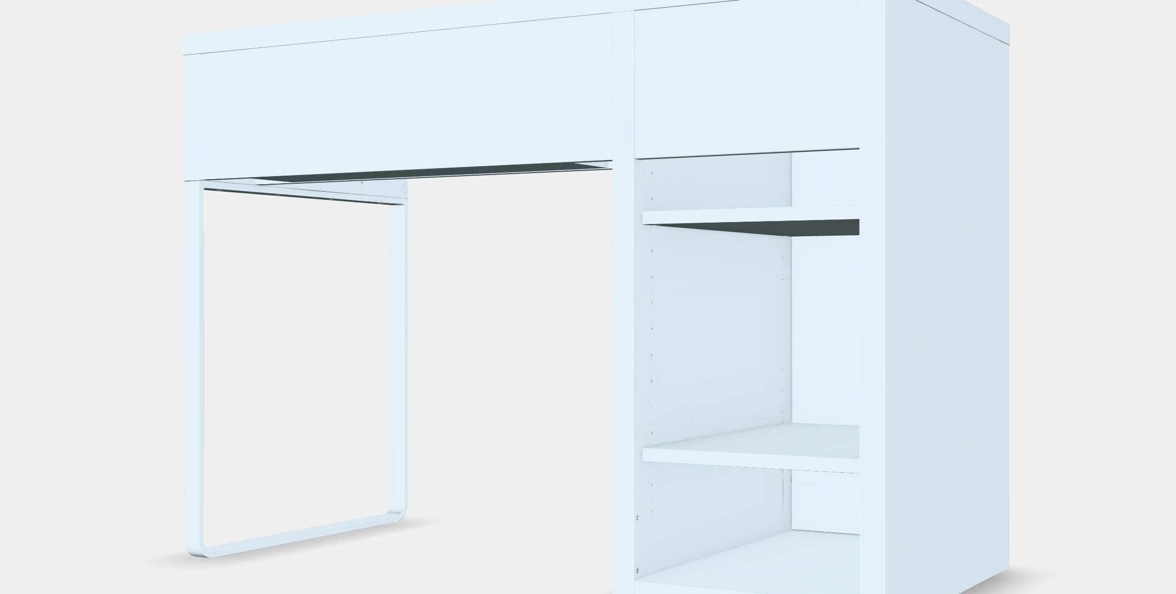 MICKE desk 1 Low-poly 3D model_7