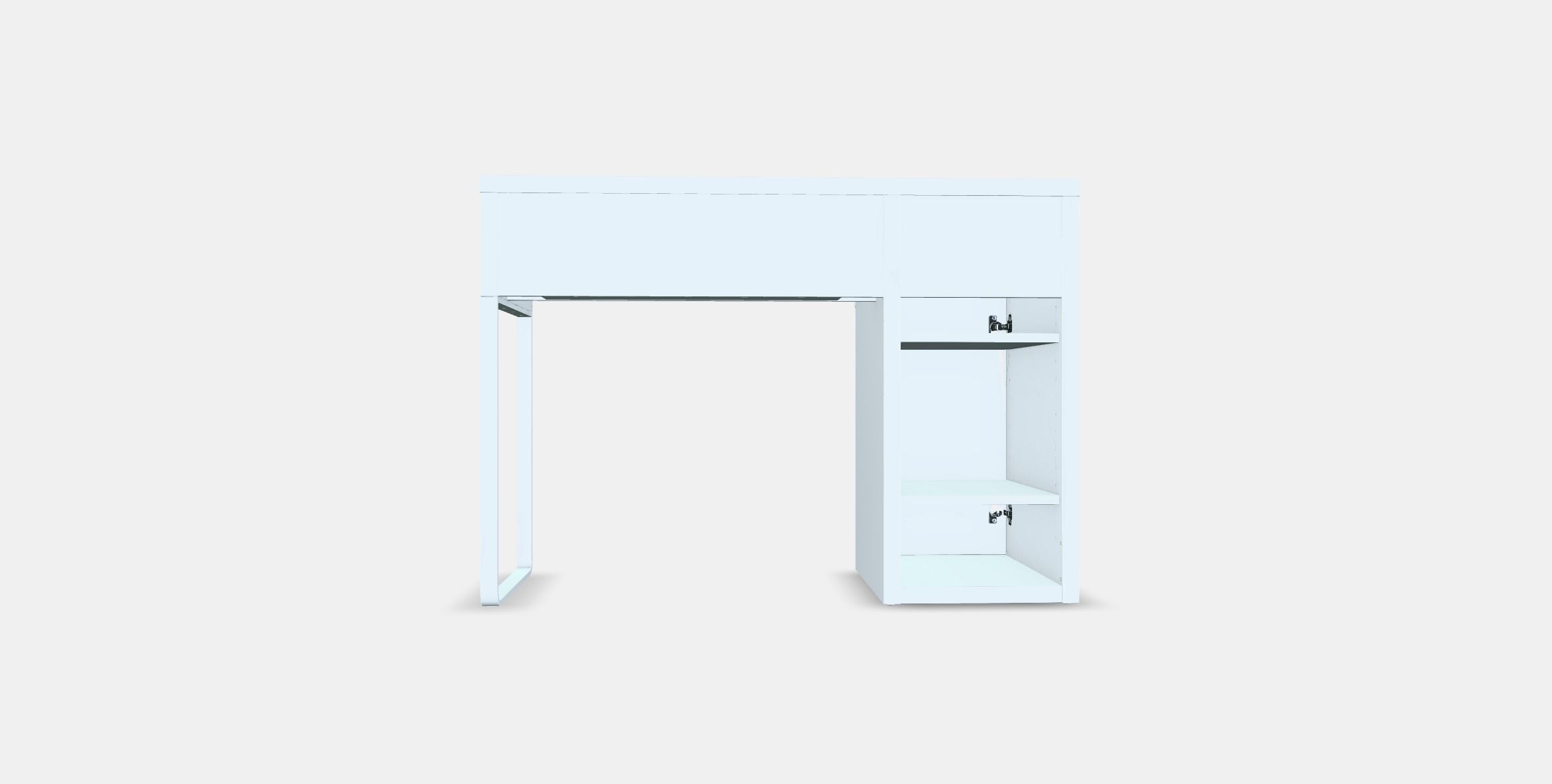 MICKE desk 1 Low-poly 3D model_14