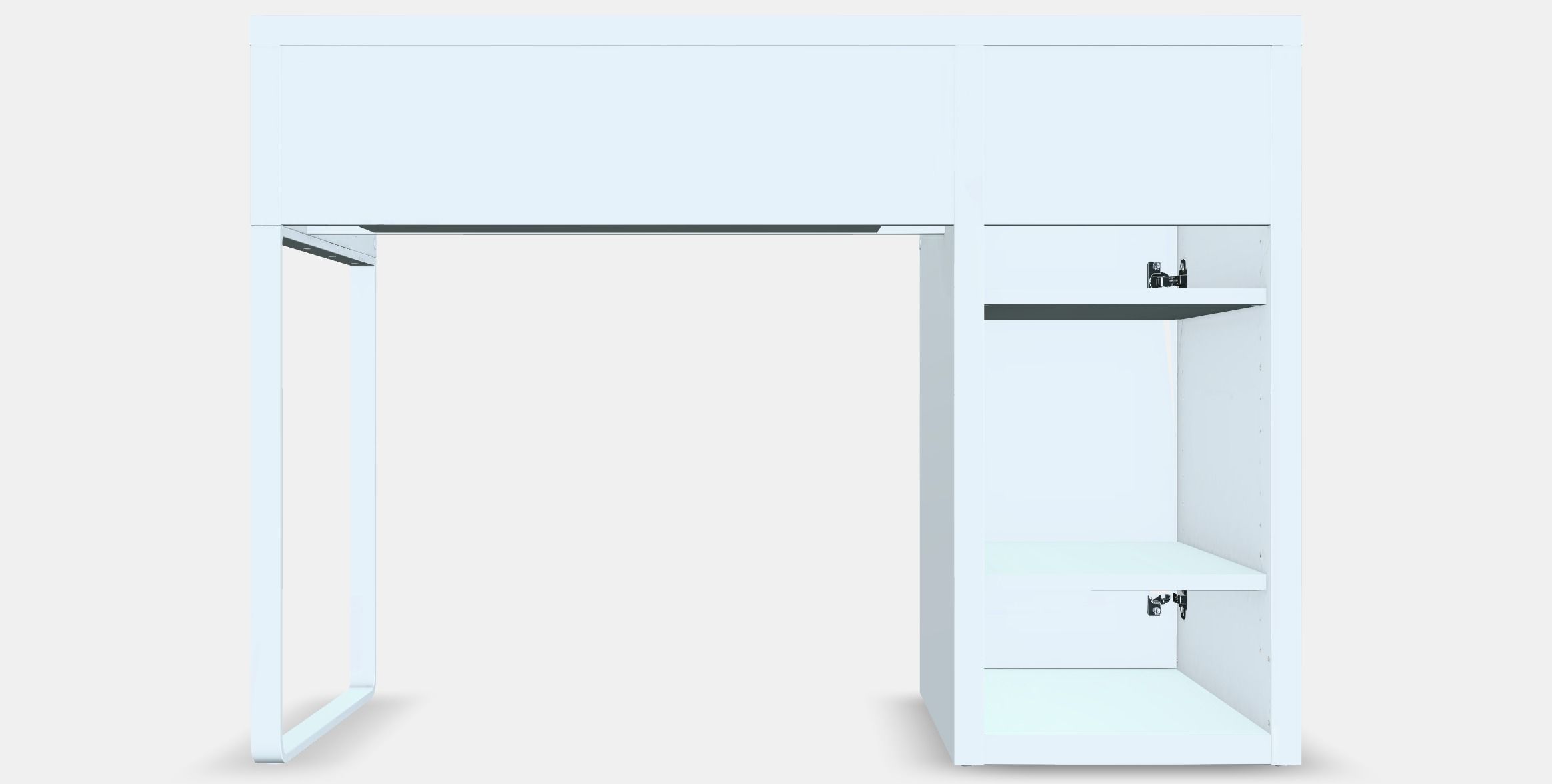 MICKE desk 1 Low-poly 3D model_15