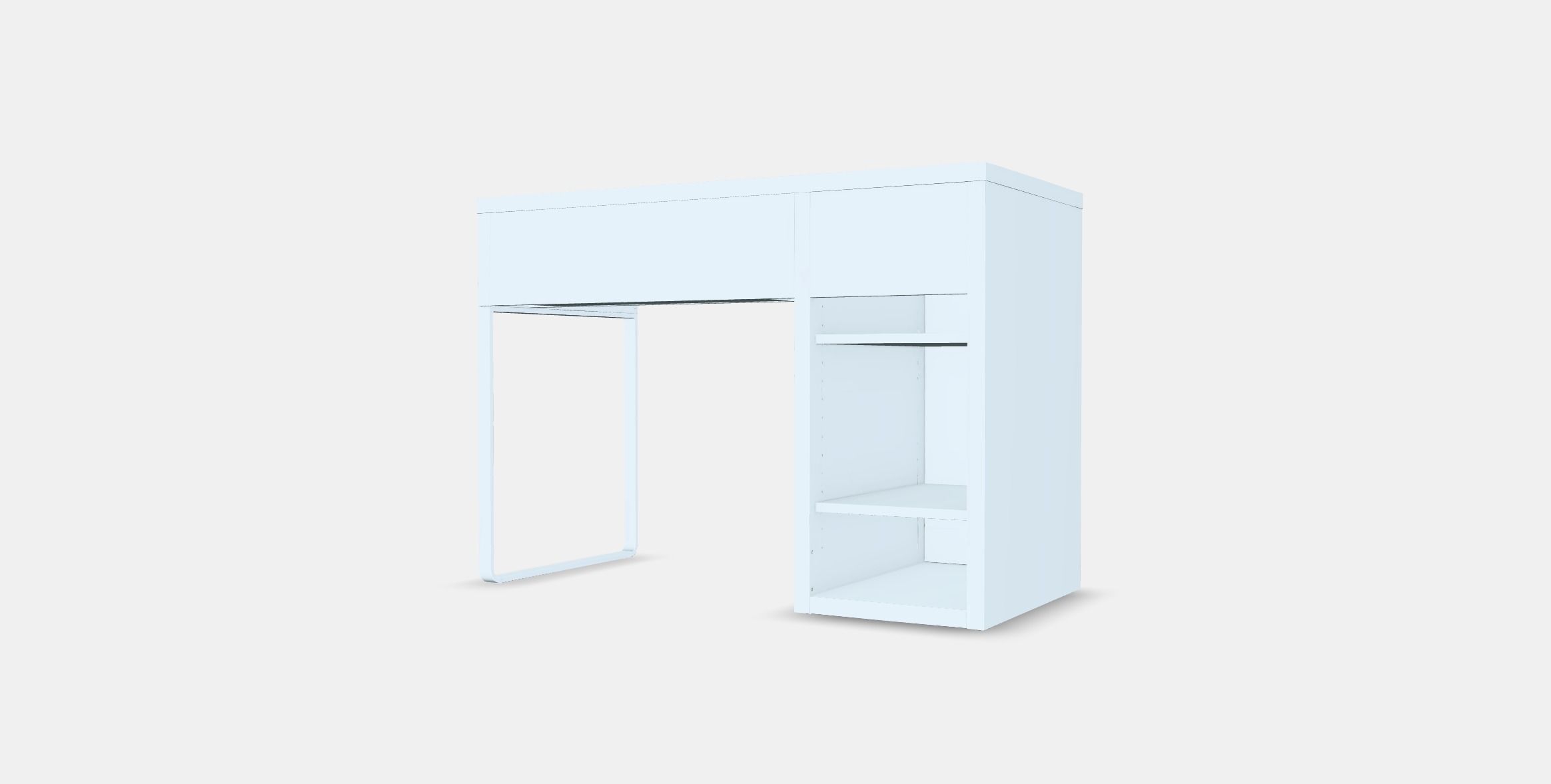 MICKE desk 1 Low-poly 3D model_5