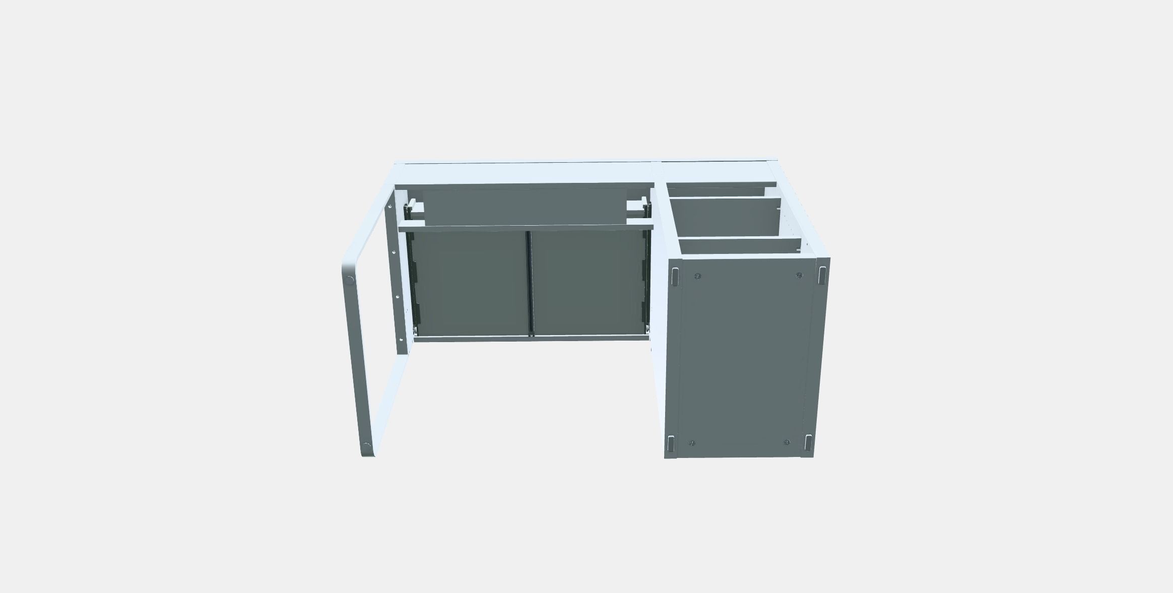 MICKE desk 1 Low-poly 3D model_6