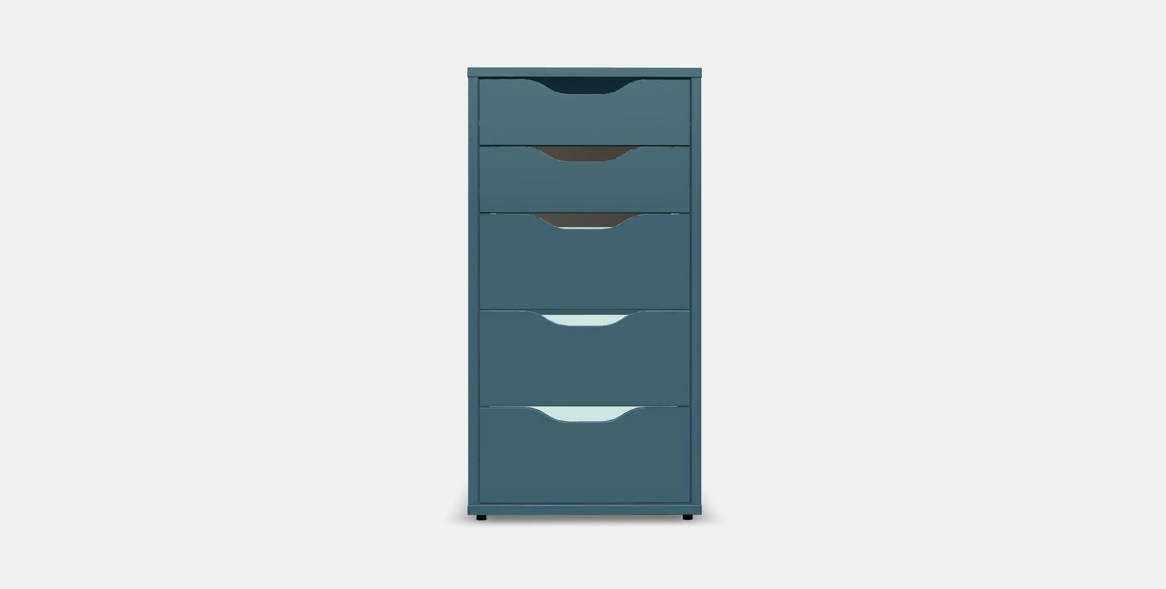 ALEX drawer unit 5 Low-poly 3D model_10