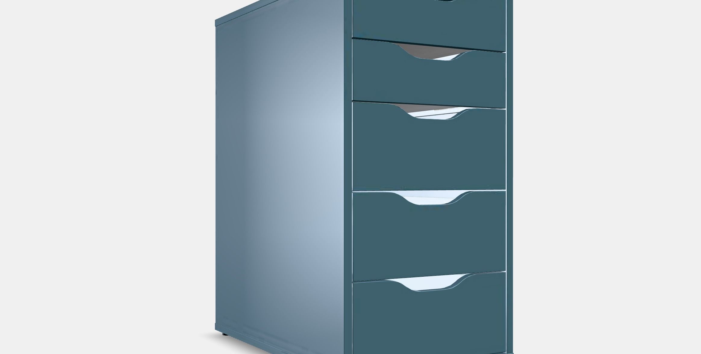 ALEX drawer unit 5 Low-poly 3D model_9