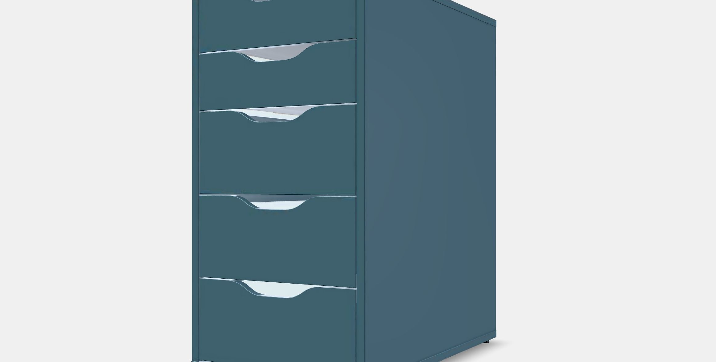 ALEX drawer unit 5 Low-poly 3D model_13