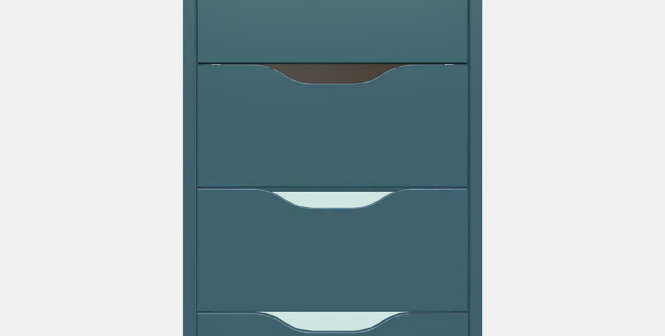 ALEX drawer unit 5 Low-poly 3D model_11