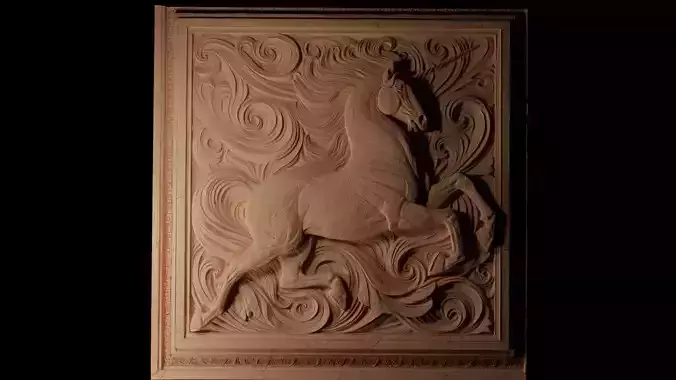 Unicorn CNC 3d Print High Relief Sand Casting