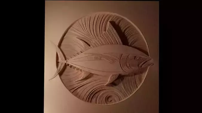 Tuna CNC 3d Print High Relief Sand Casting