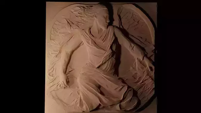 Trinity The Matrix CNC 3d Print High Relief Sand Casting 3D print model