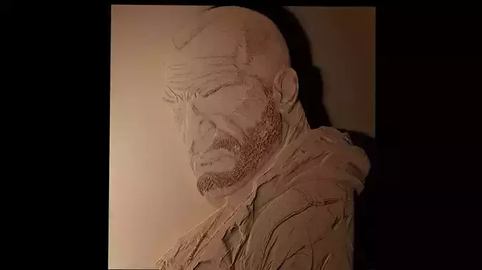 Trevor Philips GTA CNC 3d Print High Relief Sand Casting 3D print model