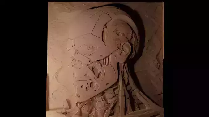 The Terminator  CNC 3d Print High Relief Sand Casting 3D print model