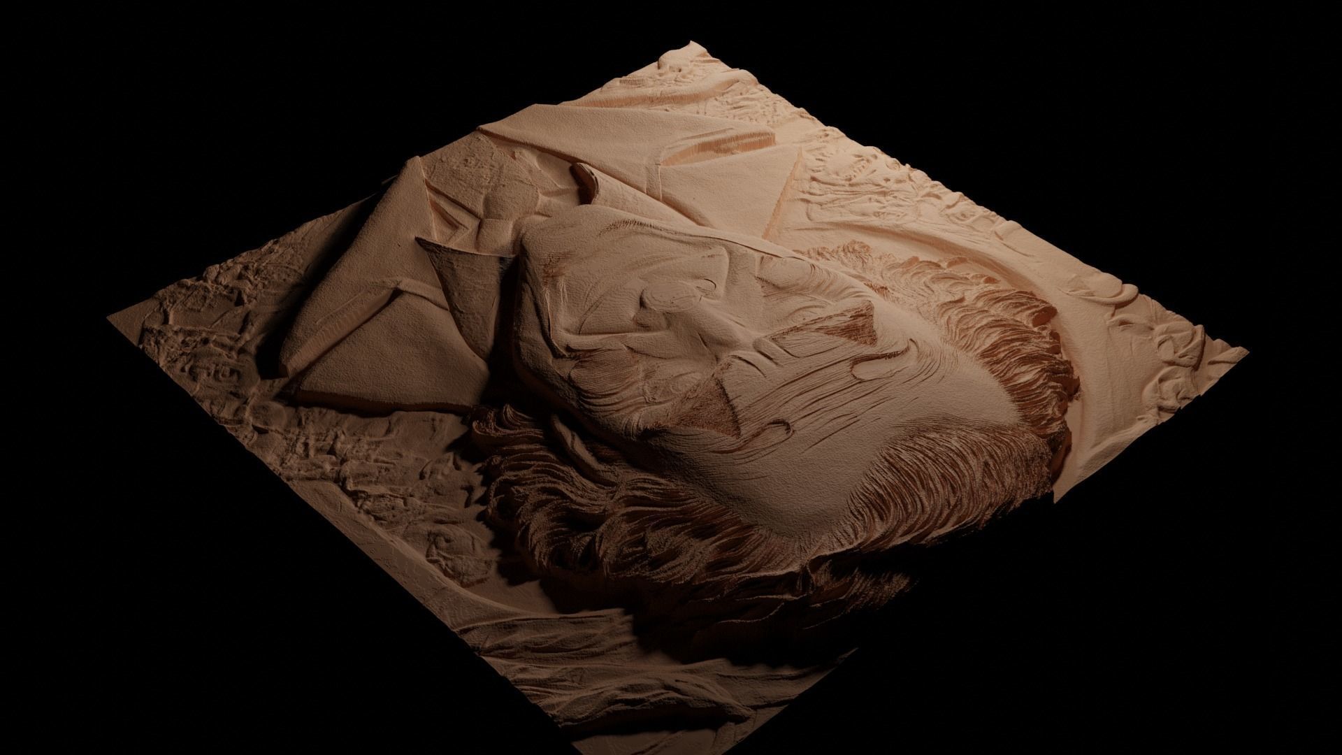 The Joker 03 CNC 3d Print High Relief Sand Casting 3D print model_3