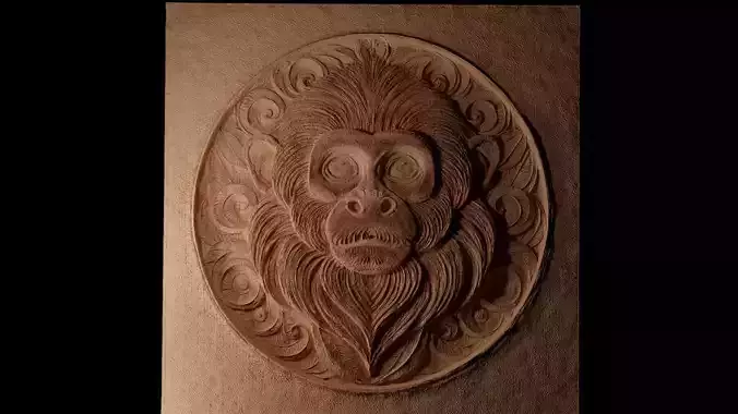 Tamarin 02 CNC 3d Print High Relief Sand Casting