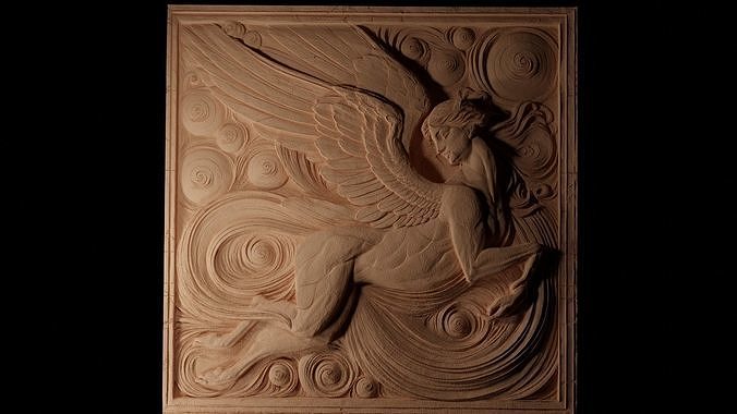 Sylph CNC 3d Print High Relief Sand Casting 3D print model