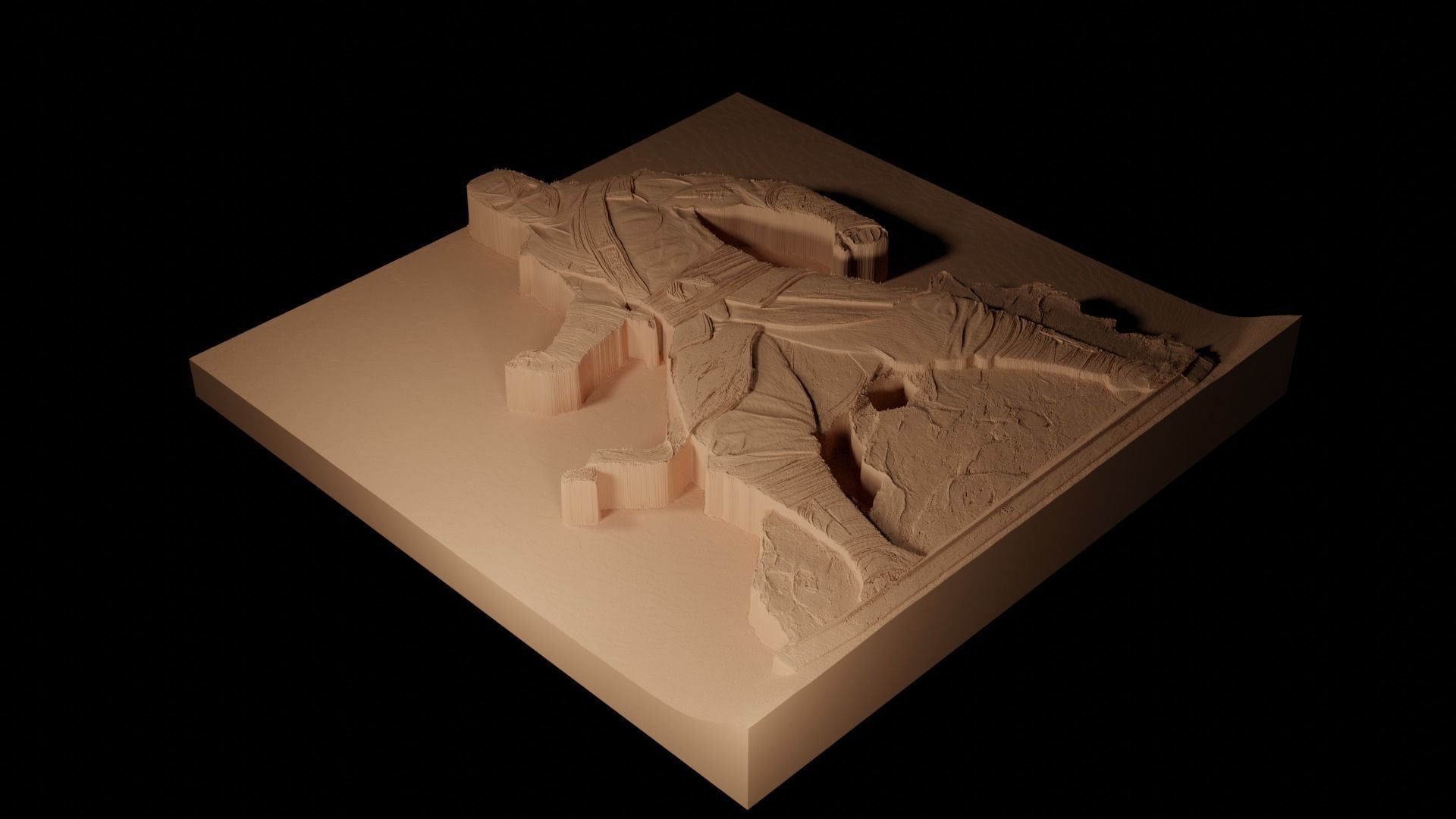 Sub-Zero Mortal Kombat CNC 3d Print High Relief Sand Casting 3D print model_2