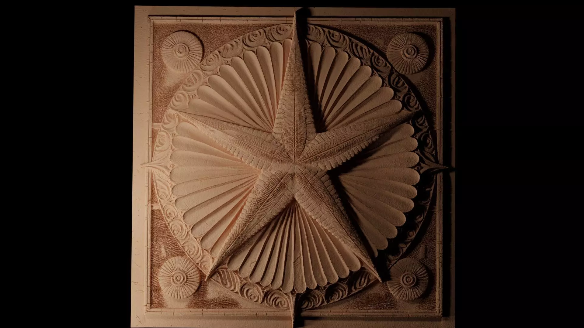 Starfish CNC 3d Print High Relief Sand Casting 3D print model_0