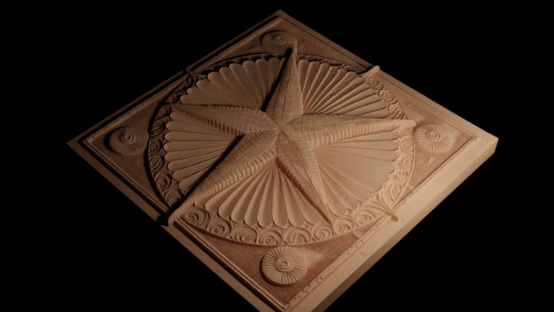 Starfish CNC 3d Print High Relief Sand Casting 3D print model_4