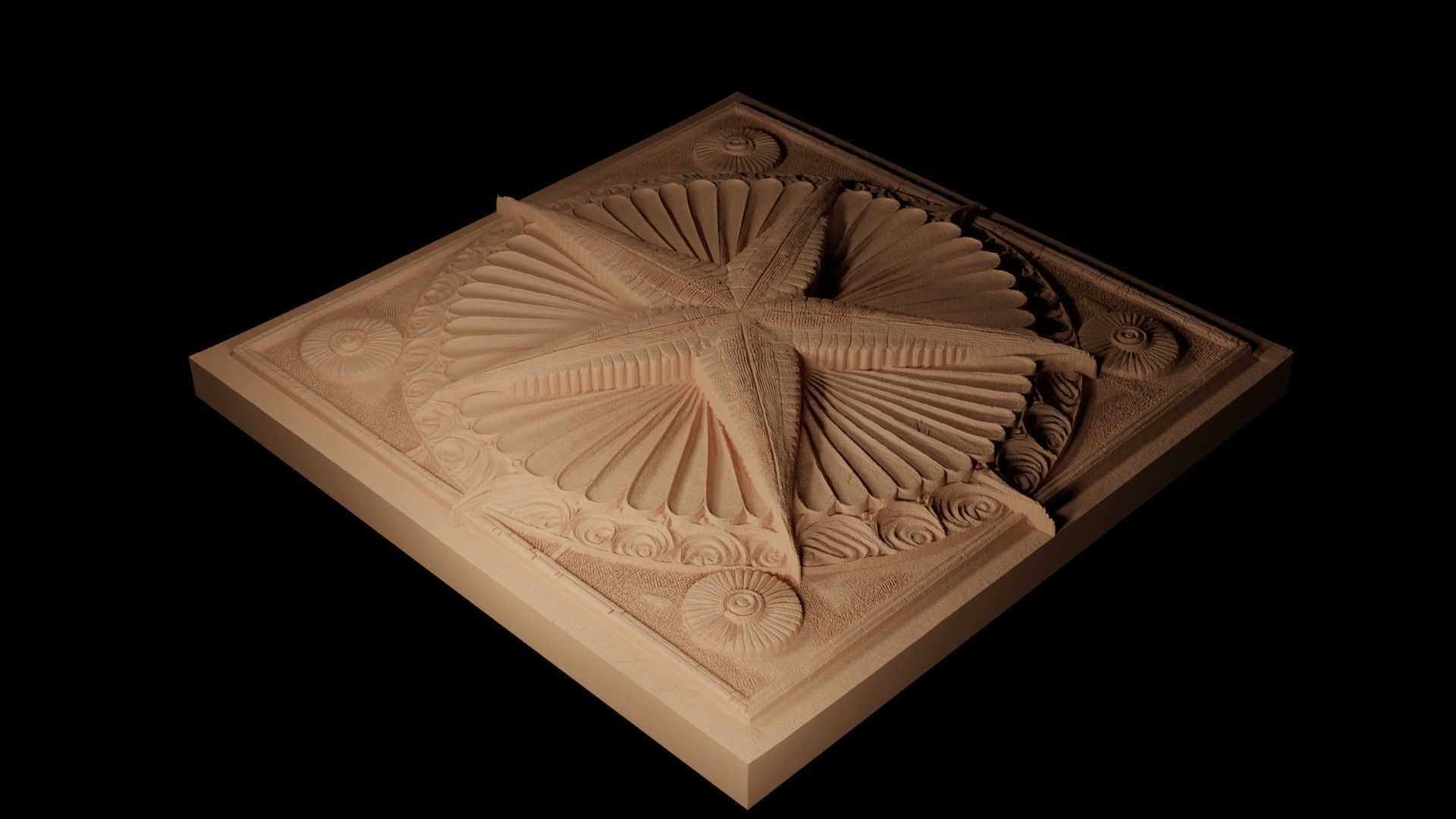 Starfish CNC 3d Print High Relief Sand Casting 3D print model_2