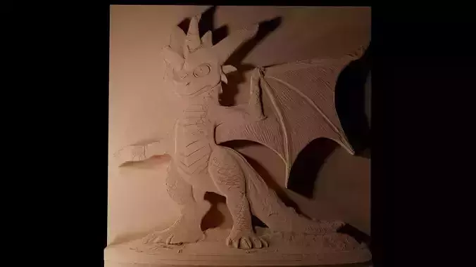 Spyro CNC 3d Print High Relief Sand Casting