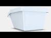 SORTERA waste garbage can with lid Low-poly 3D model_1