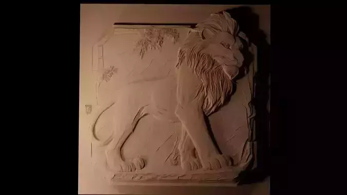 Simba The Lion King CNC 3d Print High Relief Sand Casting