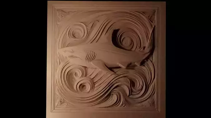 Silky Shark CNC 3d Print High Relief Sand Casting