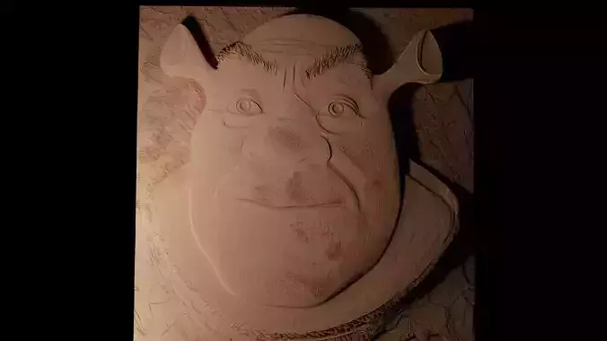 Shrek 02 CNC 3d Print High Relief Sand Casting
