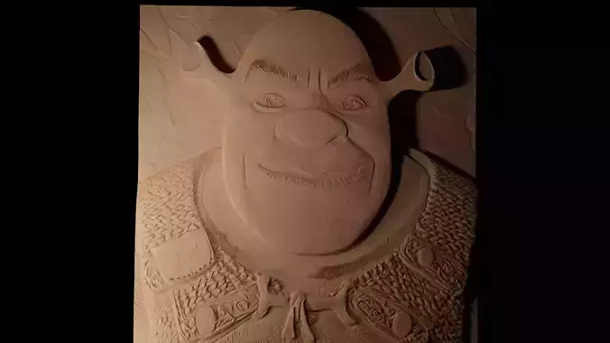 Shrek CNC 3d Print High Relief Sand Casting