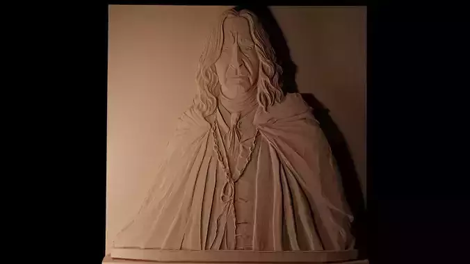 Severus Snape Harry Potter CNC 3d Print High Relief Sand Casting